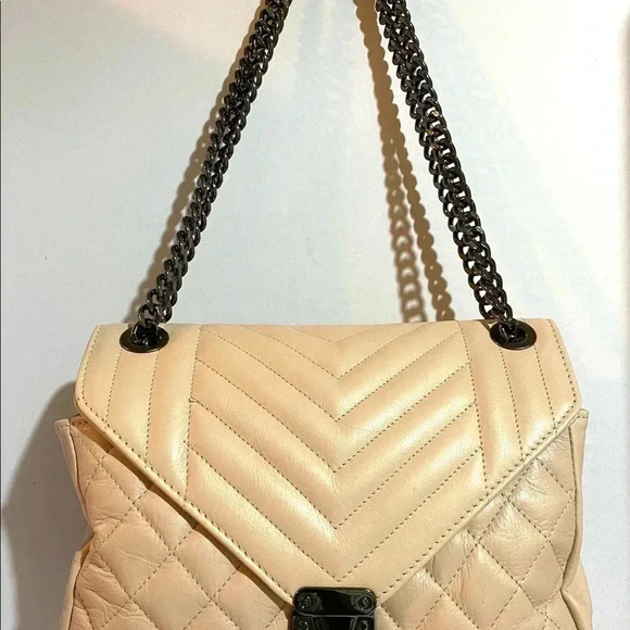 Borse in pelle pink quilted leather satchel handbag - Picture 11 of 11